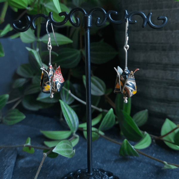 Boucles d'oreilles Hana noires