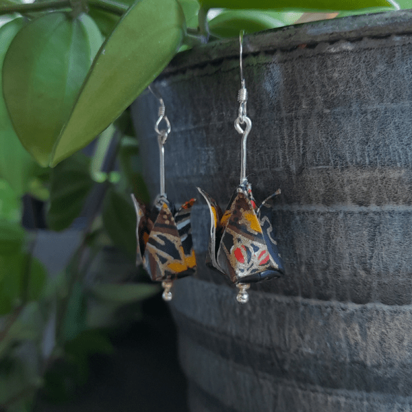 Boucles d'oreilles Hana noires