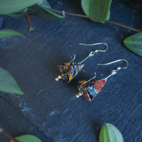 Boucles d'oreilles Hana noires