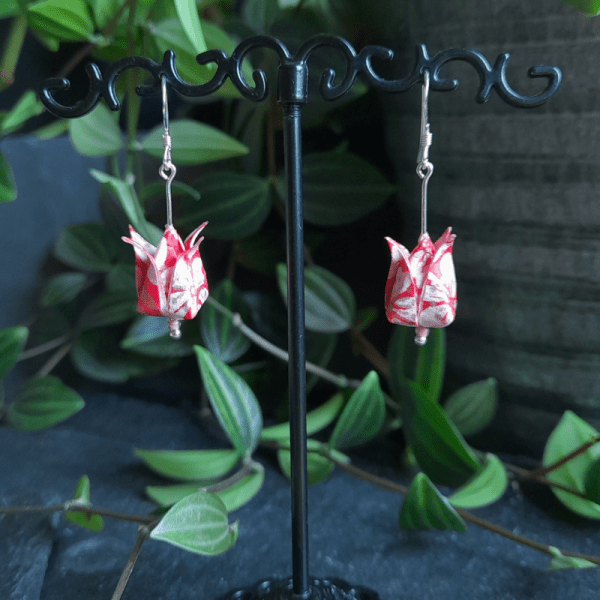 Boucles d'oreilles Hana Rouge