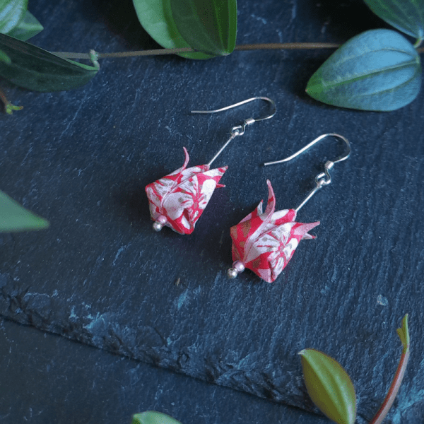 Boucles d'oreilles Hana Rouge